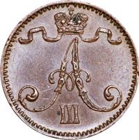 1 пенни 1894 года  Для Финляндии