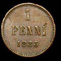 1 пенни 1883 года  Для Финляндии