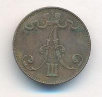 5 пенни 1889 года  Для Финляндии