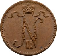 1 пенни 1907 года  Для Финляндии