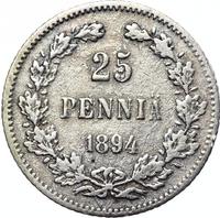 25 пенни 1894 года L Для Финляндии