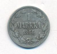 1 марка 1866 года S Для Финляндии