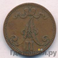 5 пенни 1870 года  Для Финляндии