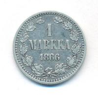 1 марка 1866 года S Для Финляндии