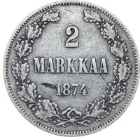 2 марки 1874 года S Для Финляндии