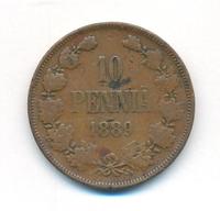 10 пенни 1889 года  Для Финляндии