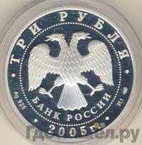 3 рубля 2005 года СПМД
