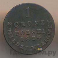 1 грош 1824 года