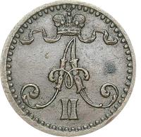 1 пенни 1869 года  Для Финляндии