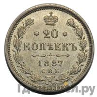 1 теньга 1887 года