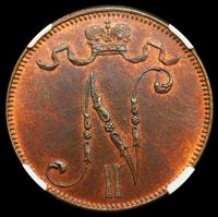 5 пенни 1911 года  Для Финляндии