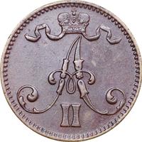 5 пенни 1867 года  Для Финляндии