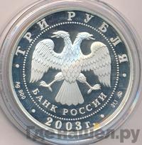3 рубля 2003 года ММД