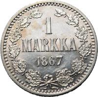 1 марка 1867 года S Для Финляндии