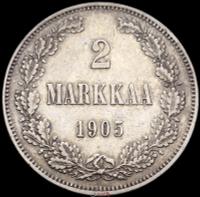 2 марки 1905 года L Для Финляндии