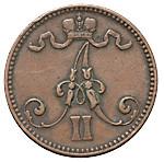 5 пенни 1865 года  Для Финляндии