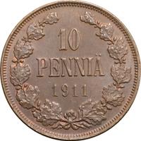 10 пенни 1911 года  Для Финляндии