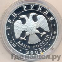 3 рубля 2005 года СПМД