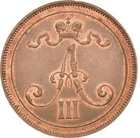 10 пенни 1891 года  Для Финляндии