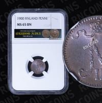 1 пенни 1900 года  Для Финляндии