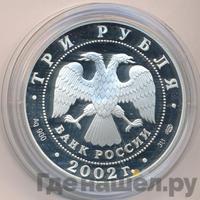 3 рубля 2002 года СПМД