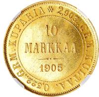 10 марок 1905 года L Для Финляндии