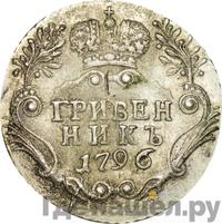 Гривенник 1796 года