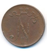 5 пенни 1906 года  Для Финляндии