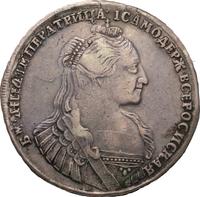 1 рубль 1734 года