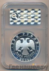3 рубля 2004 года СПМД