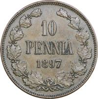 10 пенни 1897 года  Для Финляндии