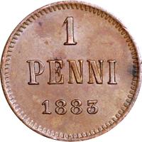 1 пенни 1883 года  Для Финляндии