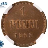 1 пенни 1906 года  Для Финляндии