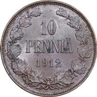 10 пенни 1912 года  Для Финляндии