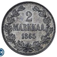 2 марки 1865 года S Для Финляндии