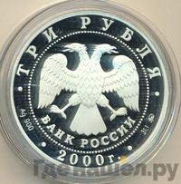 3 рубля 2000 года ММД