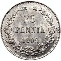 25 пенни 1909 года L Для Финляндии