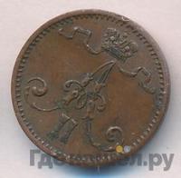 1 пенни 1874 года  Для Финляндии