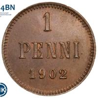 1 пенни 1902 года  Для Финляндии