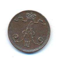 1 пенни 1881 года  Для Финляндии