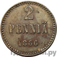 2 пенни 1866 года