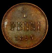 1 пенни 1895 года  Для Финляндии