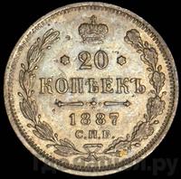 1 теньга 1887 года