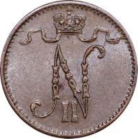 1 пенни 1907 года  Для Финляндии