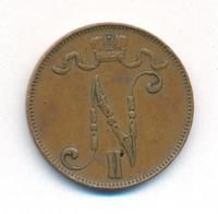 5 пенни 1908 года  Для Финляндии