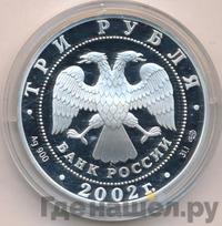 3 рубля 2002 года СПМД