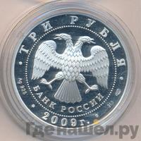 3 рубля 2009 года СПМД