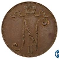 5 пенни 1908 года  Для Финляндии