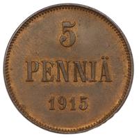 5 пенни 1915 года  Для Финляндии