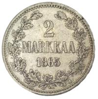 2 марки 1865 года S Для Финляндии